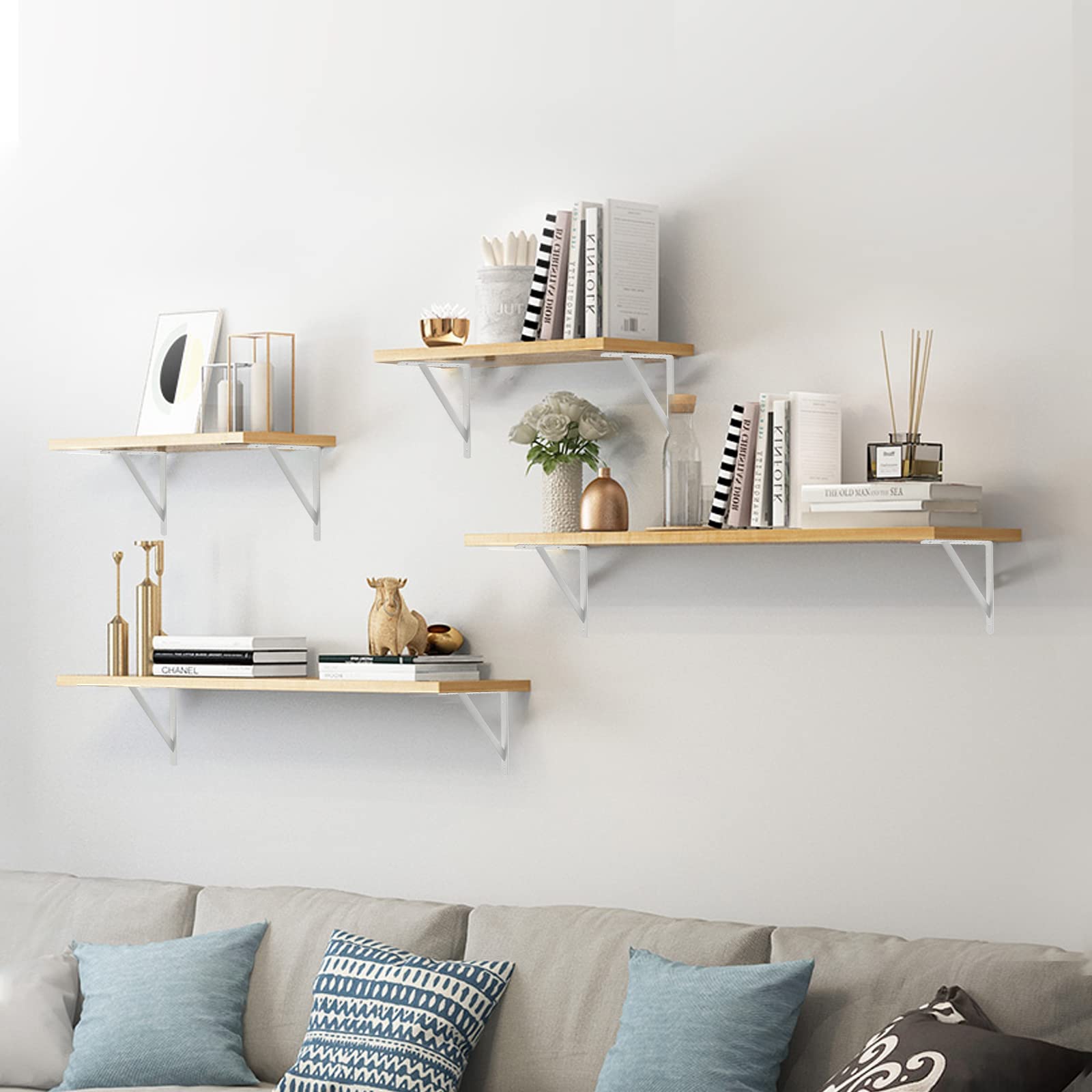 HOME MASTER HARDWARE white-coated steel bracket blends with various interiors