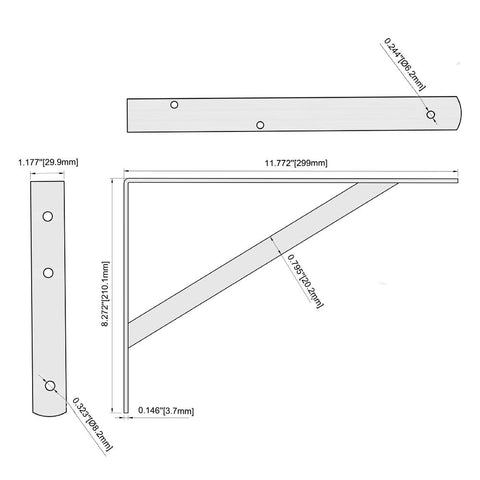 HOME MASTER HARDWARE heavy-duty support ideal for open shelves and bookcases