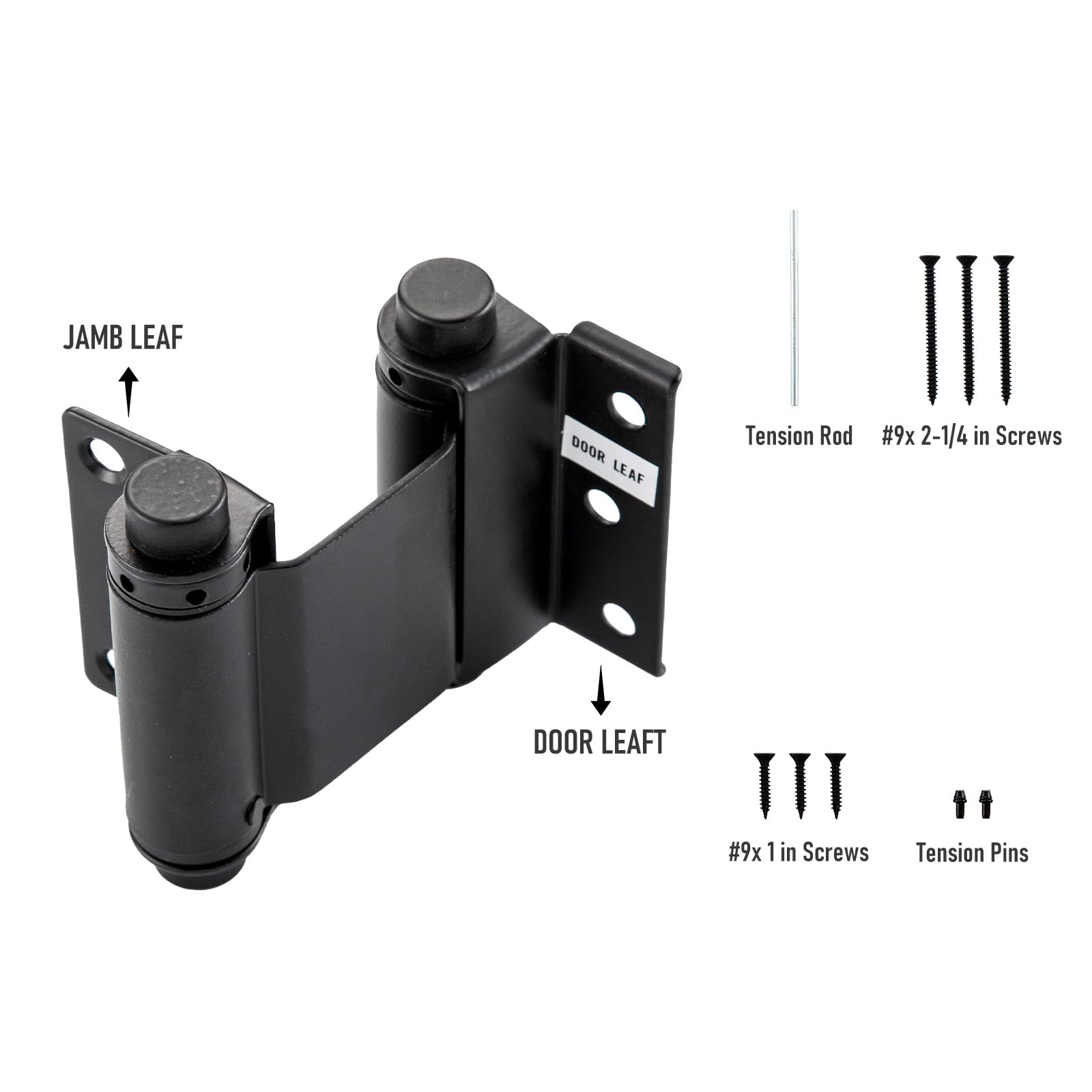 HOME MASTER HARDWARE matte-black hinge adds sleek durability for interiors