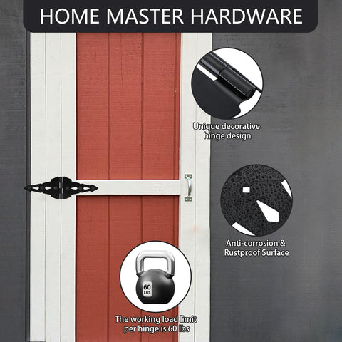 HOME MASTER HARDWARE mounting screws and hardware for quick install.