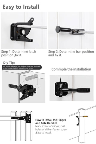 HOME MASTER HARDWARE ideal for fence, barn, and storage gate projects.
