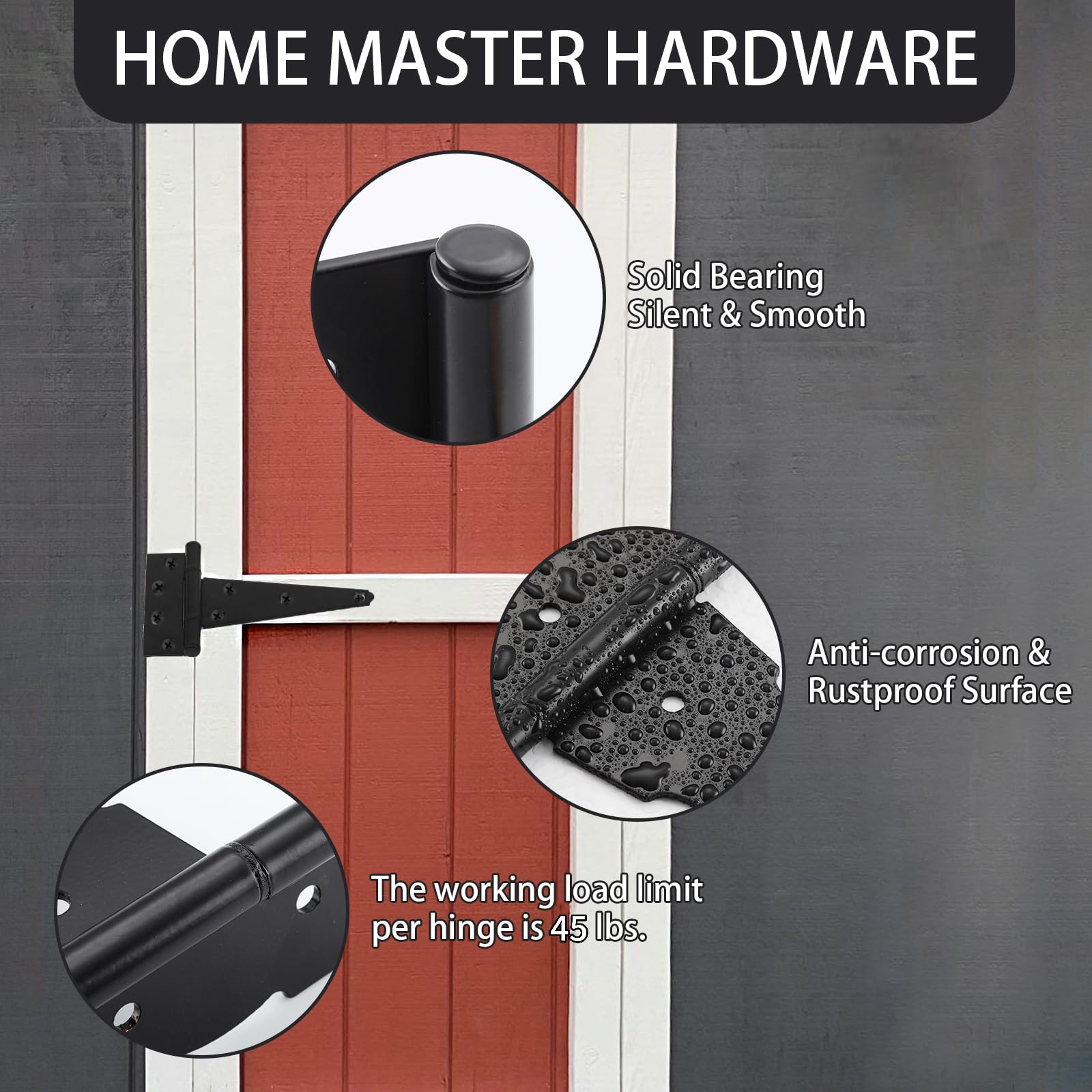 HOME MASTER HARDWARE self-locking gate latch enables secure, easy access.