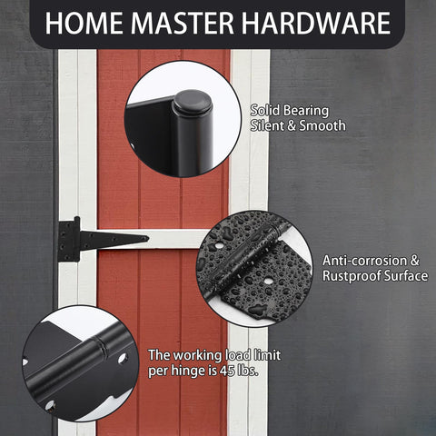 HOME MASTER HARDWARE self-locking gate latch enables secure, easy access.