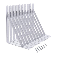 HOME MASTER HARDWARE shelf bracket 12x8 steel white provides sturdy storage support