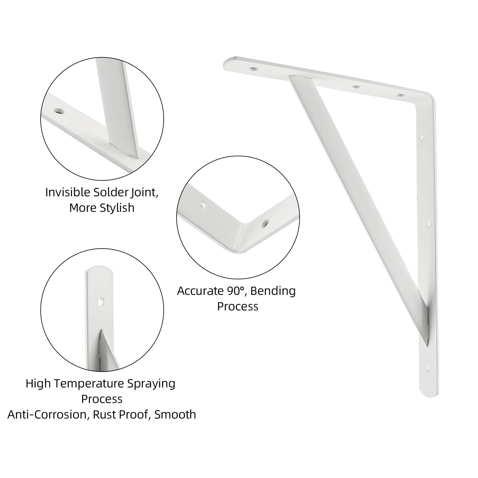 HOME MASTER HARDWARE shelf bracket 600lb capacity ensures reliable shelving under heavy loads