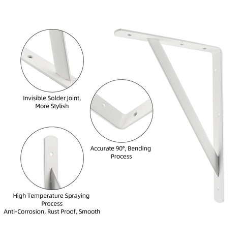 HOME MASTER HARDWARE shelf bracket 600lb capacity ensures reliable shelving under heavy loads