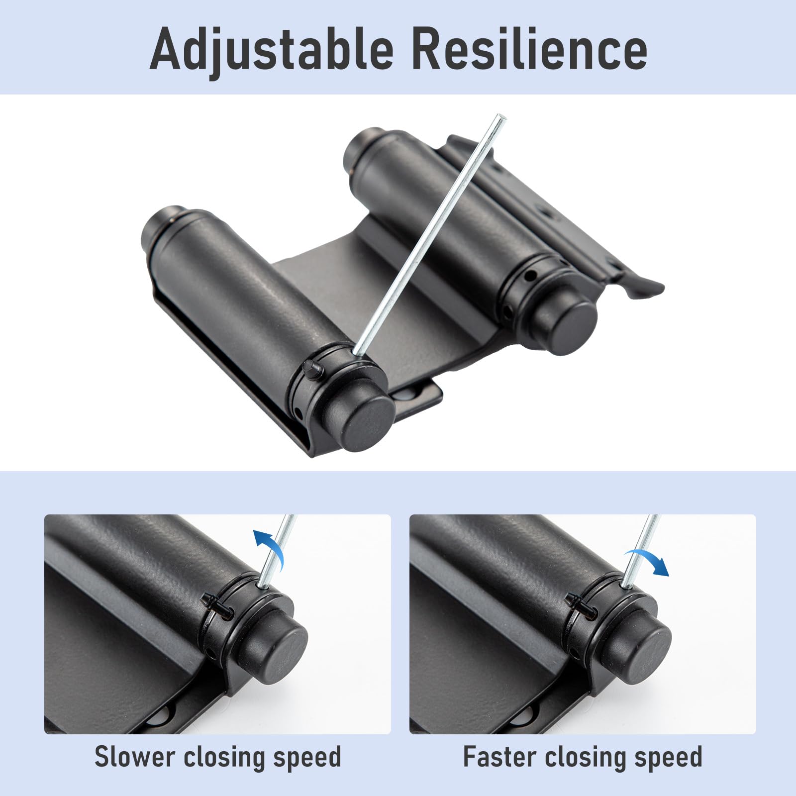 HOME MASTER HARDWARE swing-door hinge highlighting versatile mounting for saloon and cafe doors
