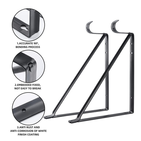 Wall-mount installation with included screws for quick setup