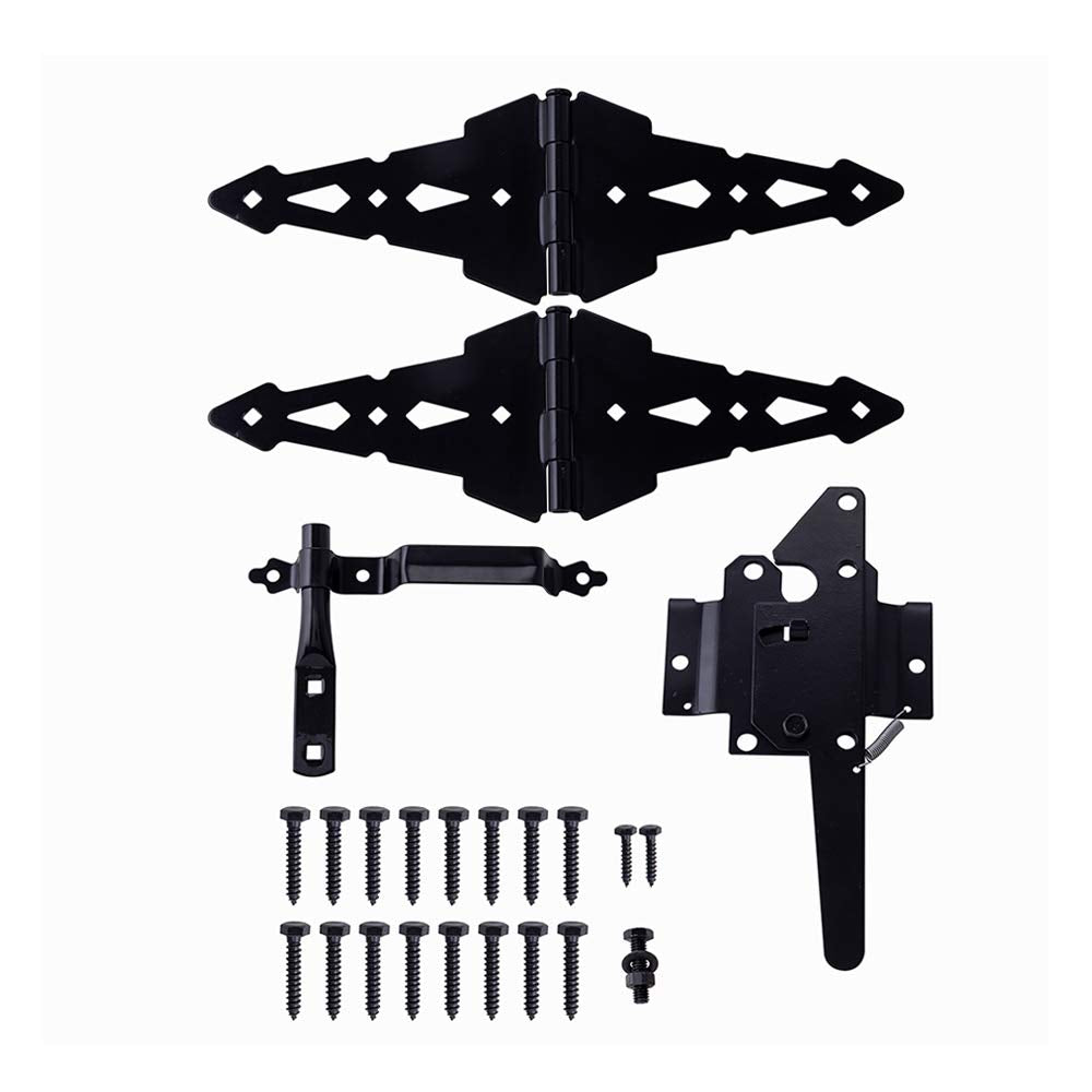 HOME MASTER HARDWARE wood gate hinge 8-inch decorative strap for durable outdoor gates.