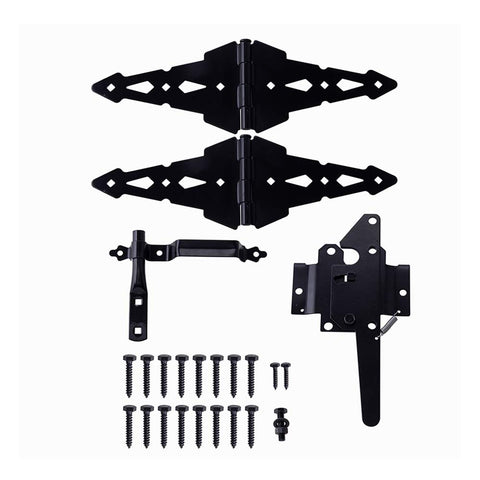 HOME MASTER HARDWARE wood gate hinge 8-inch decorative strap for durable outdoor gates.