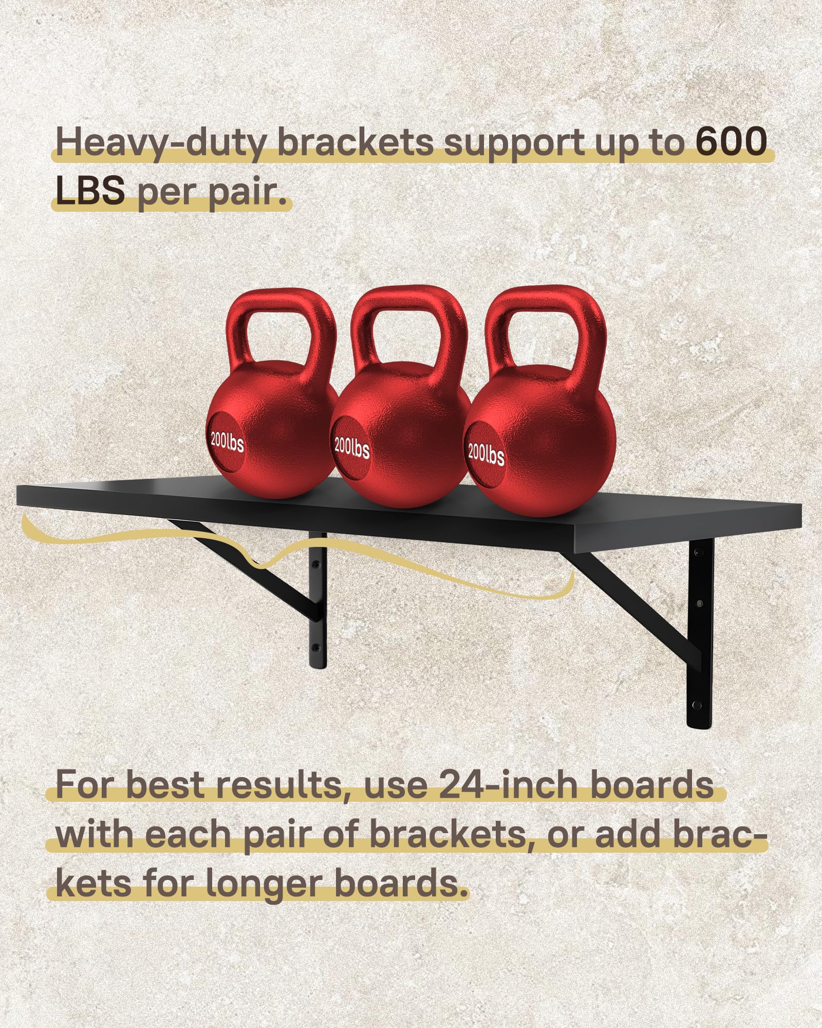 Home Master Hardware bracket demonstrates wood screw mounting for wooden boards