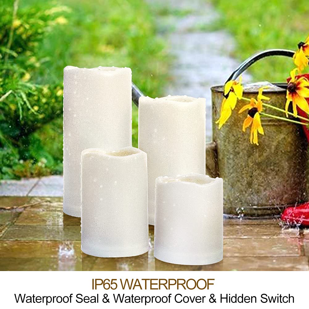 HOME MOST outdoor LED pillar candle 3x6 adds soft yard lighting for gatherings