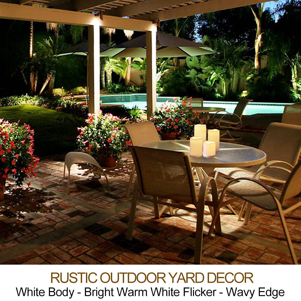 HOME MOST outdoor LED pillar candle 3x7 delivers family-friendly porch ambience outdoors
