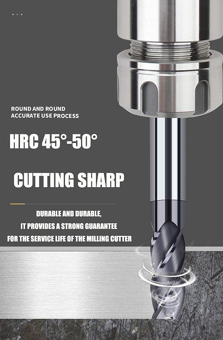 Home of Quality Tools CNC end mill set 10mm for larger workpieces.