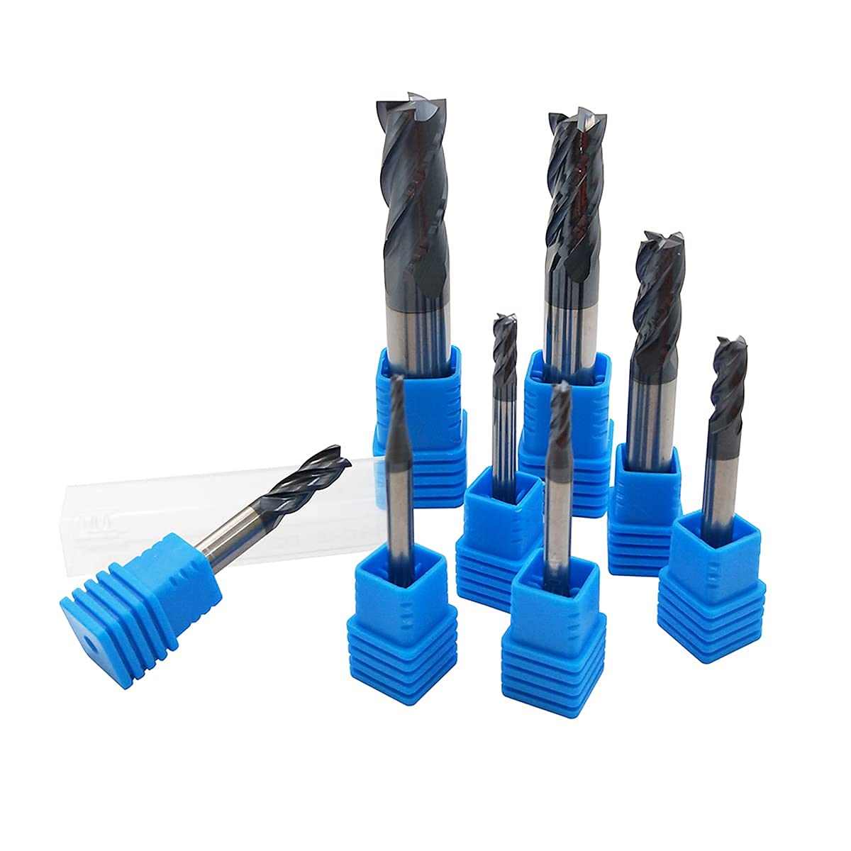 Home of Quality Tools CNC end mill set 3mm for clean chip removal.
