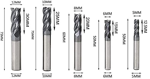 Home of Quality Tools CNC end mill set 4mm for versatile CNC projects.