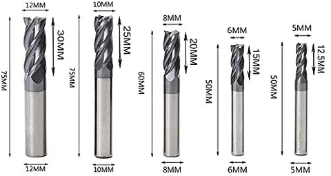 Home of Quality Tools CNC end mill set 4mm for versatile CNC projects.