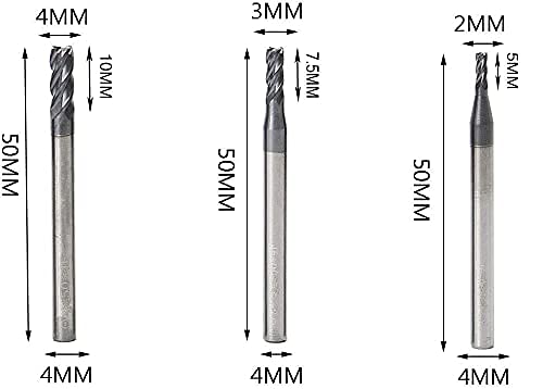 Home of Quality Tools CNC end mill set 5mm for smooth finishing.