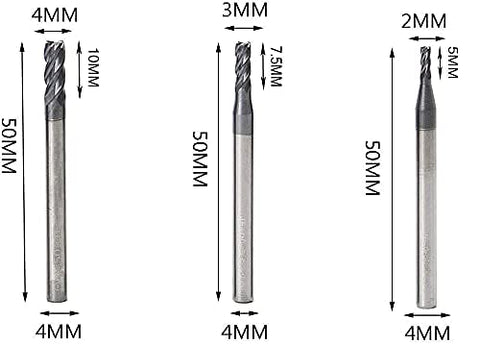 Home of Quality Tools CNC end mill set 5mm for smooth finishing.