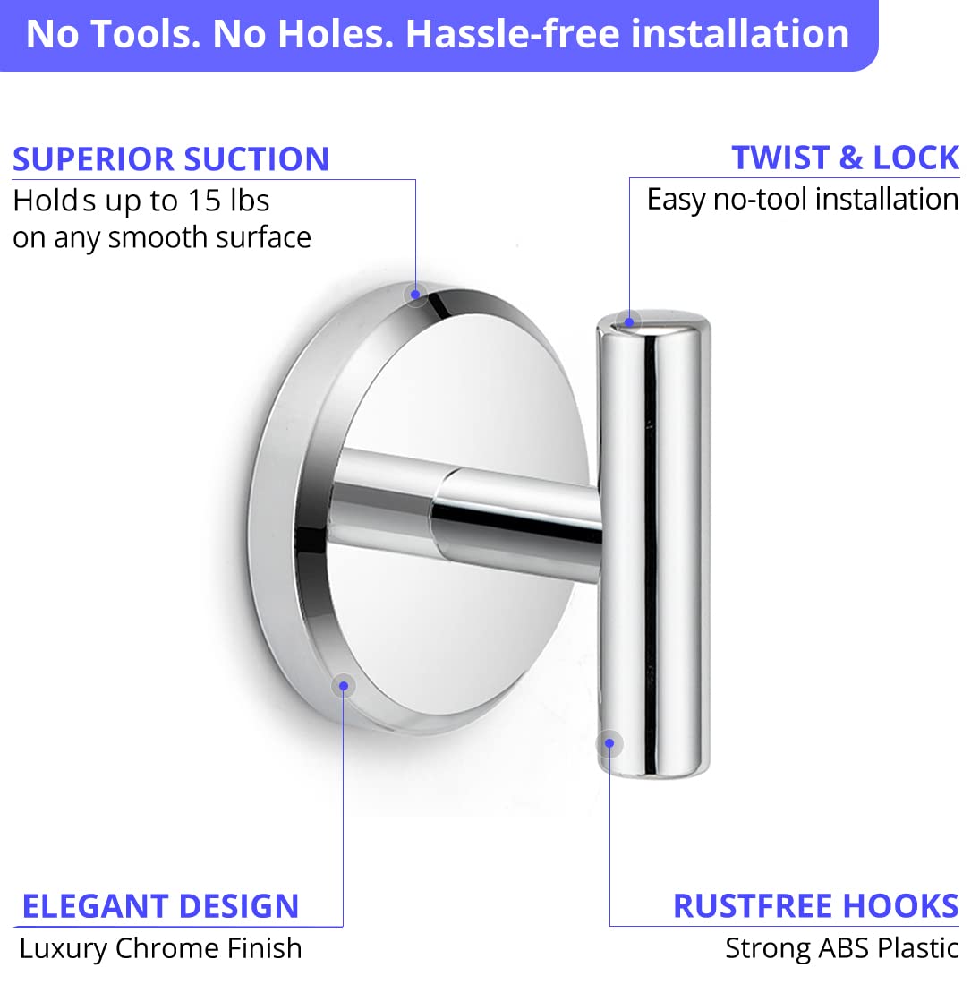 HOME SO chrome hooks are removable and repositionable on mirrors surfaces.