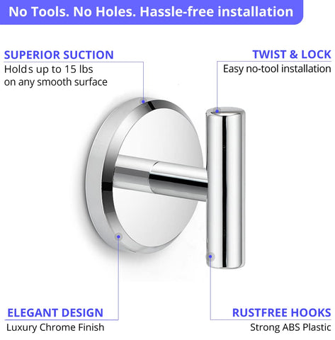 HOME SO chrome hooks are removable and repositionable on mirrors surfaces.