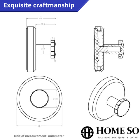 HOME SO suction cup hooks installation on smooth surface in seconds