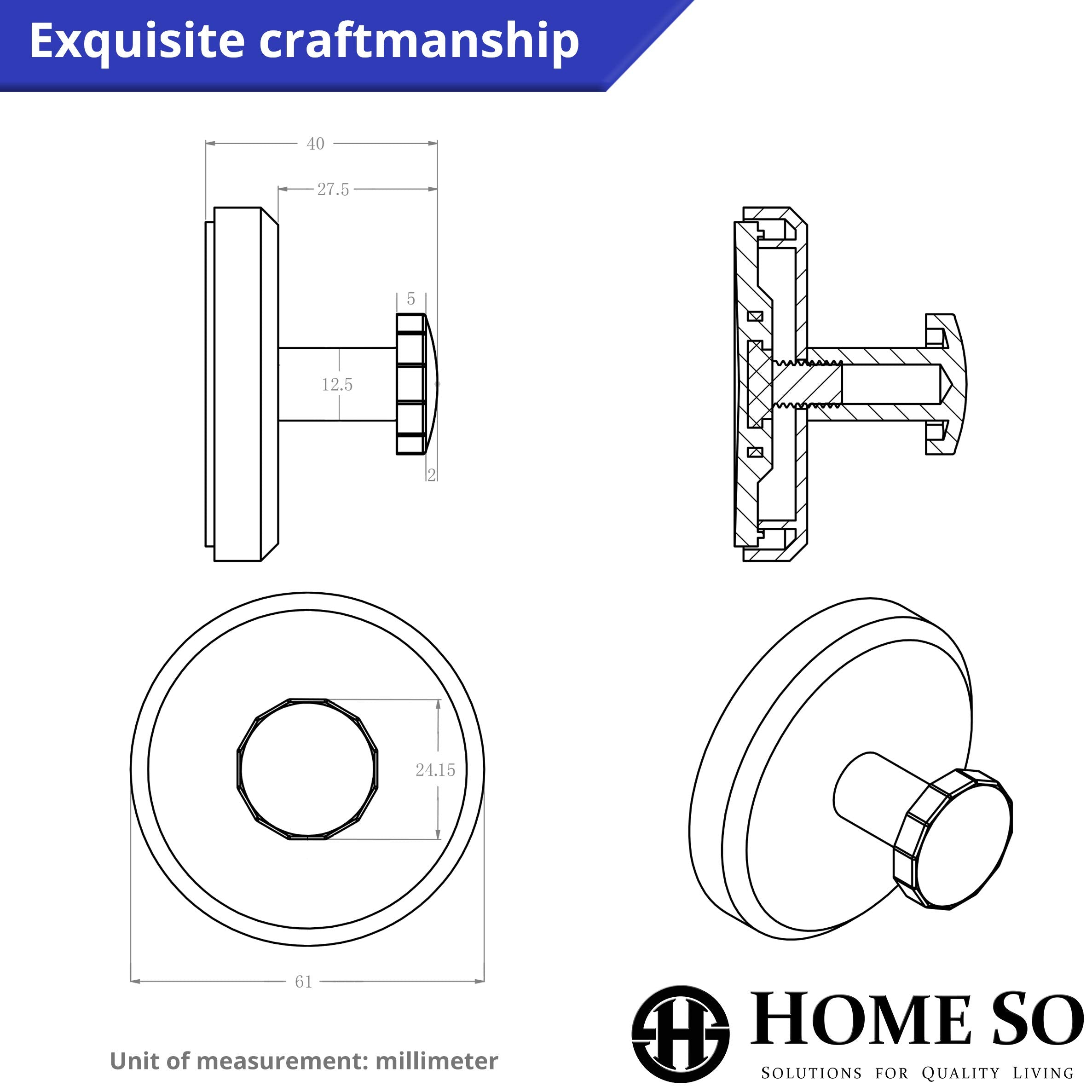 HOME SO suction cup hook for bath robe keeps clothing tidy.