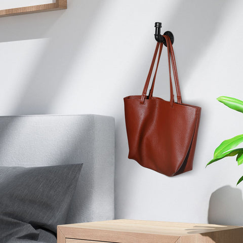 Home TZH vintage-industrial black hooks add chic style to any space
