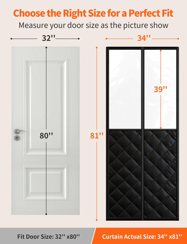 Homealexa weighted-bottom design for smooth drape and tight seal against cold air.
