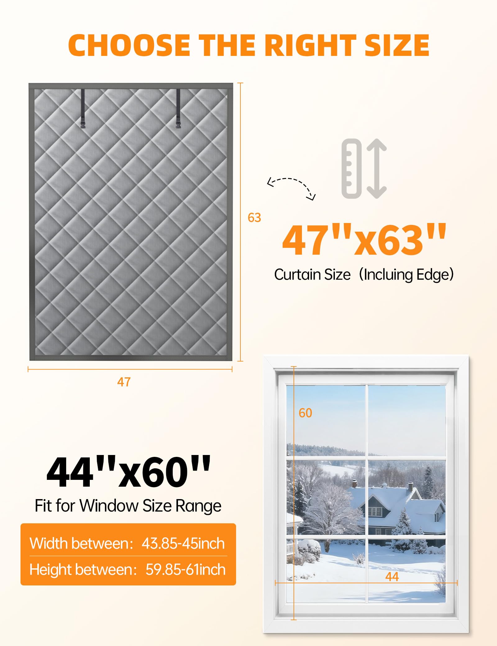 Homealexa dual-sided design with black exterior and grey interior for privacy and light control