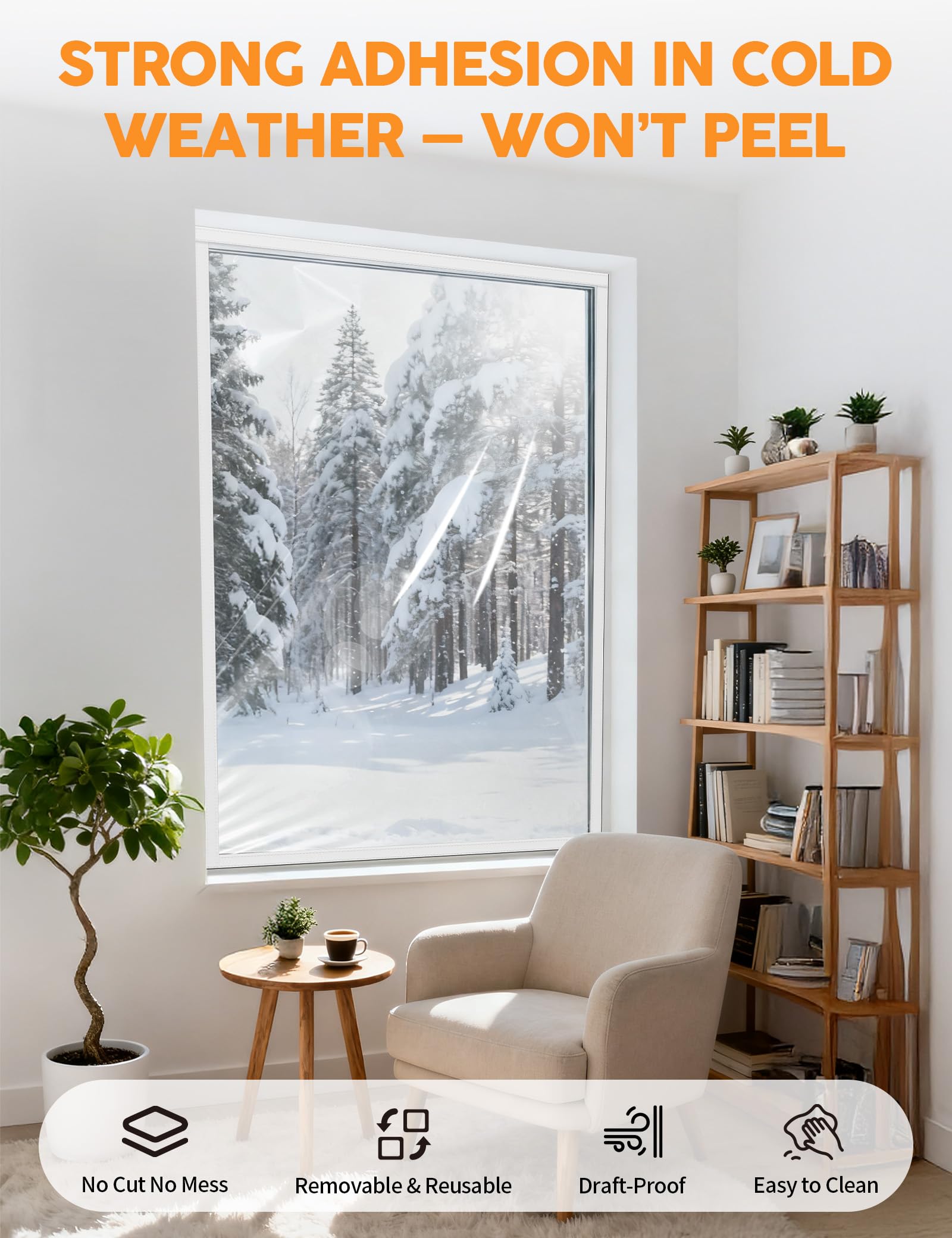 Homealexa tear-resistant PET/PE film stays crystal clear and durable.