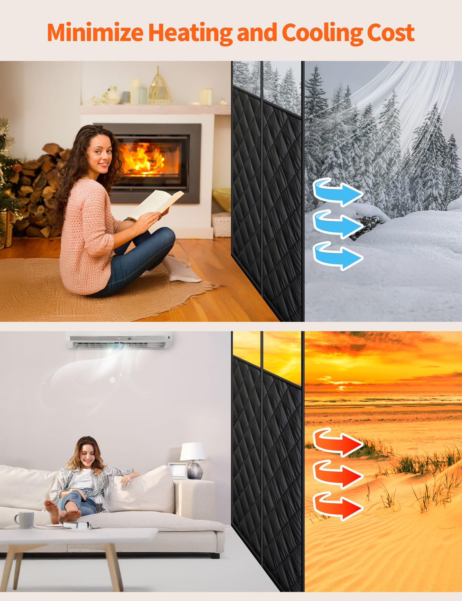 Homealexa transparent-window design lets light in while preserving insulation.