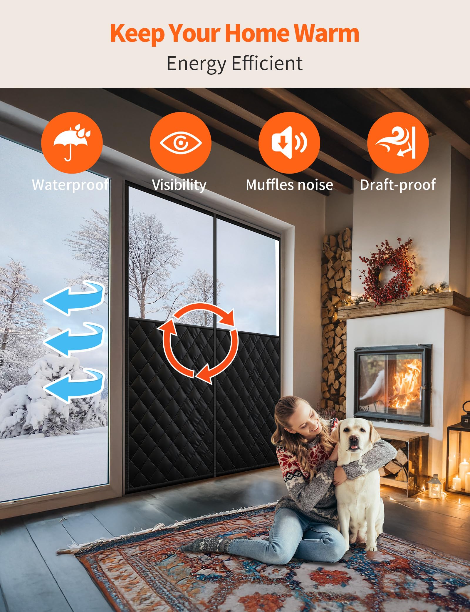Homealexa weighted-bottom design drapes neatly for wind resistance