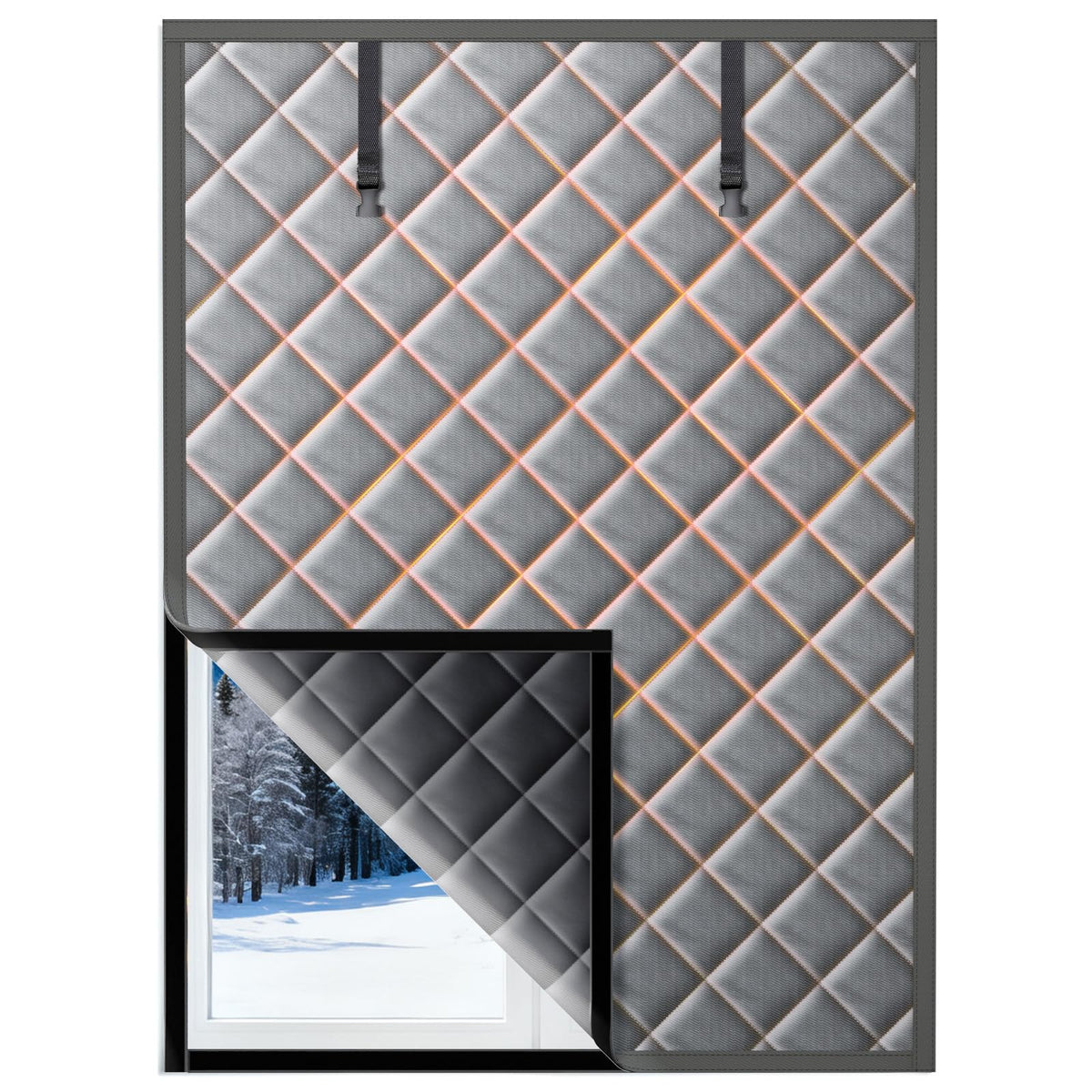 Homealexa window insulation cover blocks drafts and retains heat on 44x60 windows