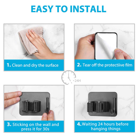 Waterproof and rustproof stainless steel material used by Homeasy holder.