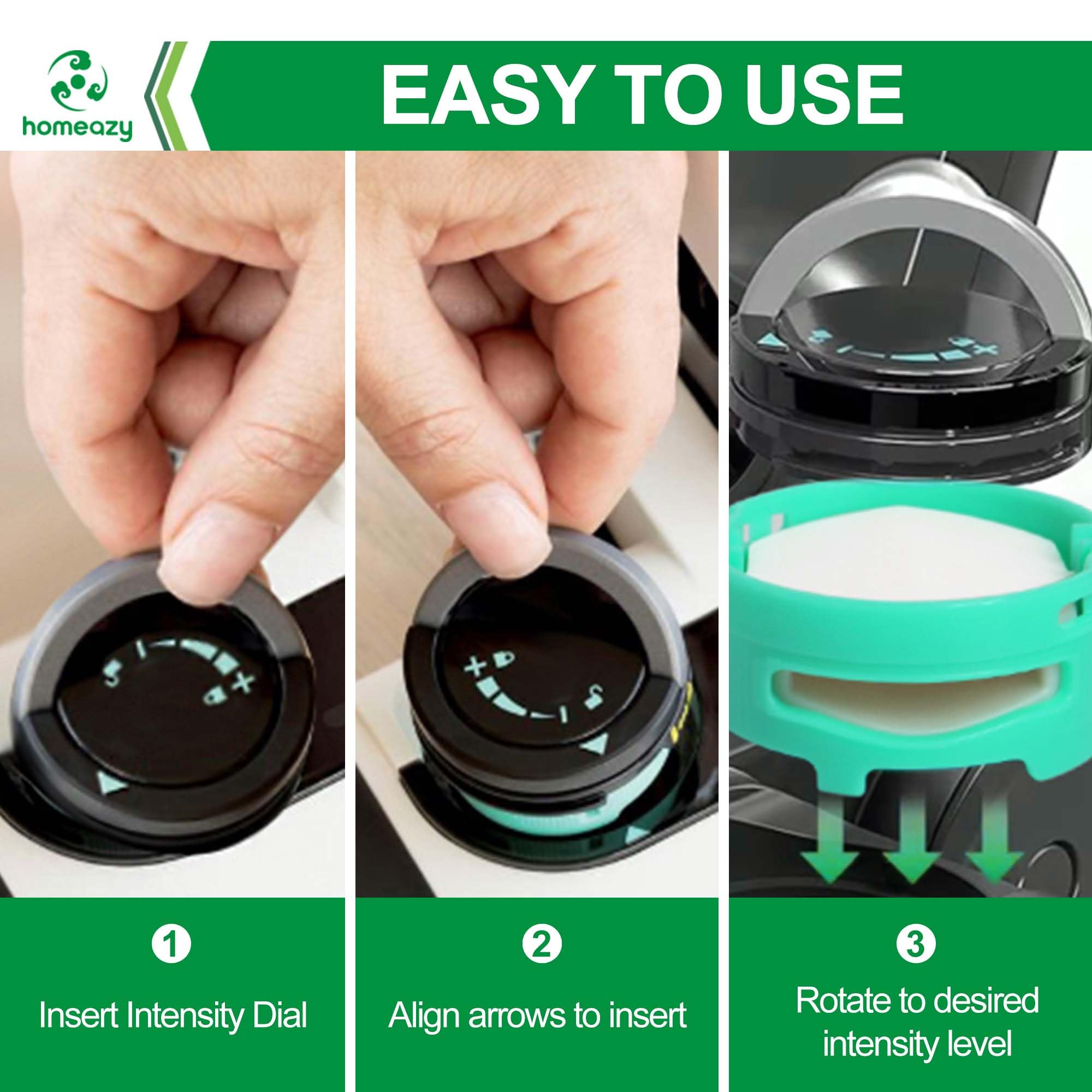 In-use shot with vacuum to maintain a fragrant space.