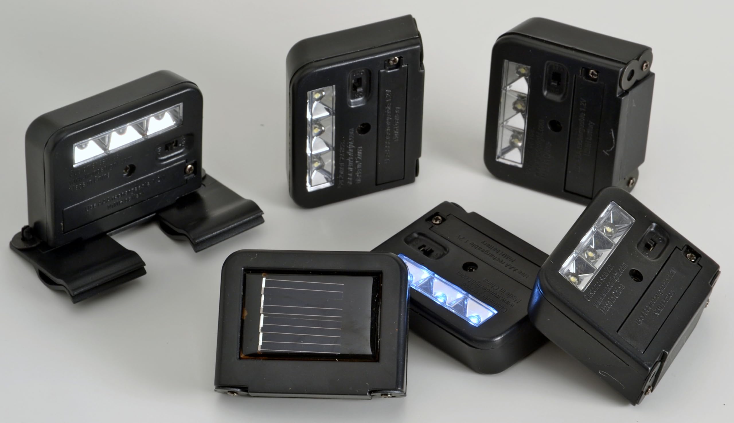 Homebrite Wunder Solar Spotlight clips on for quick, wire-free installation.