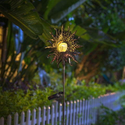 HOMEIMPRO pathway and garden decor stake marks entryways with gentle illumination.