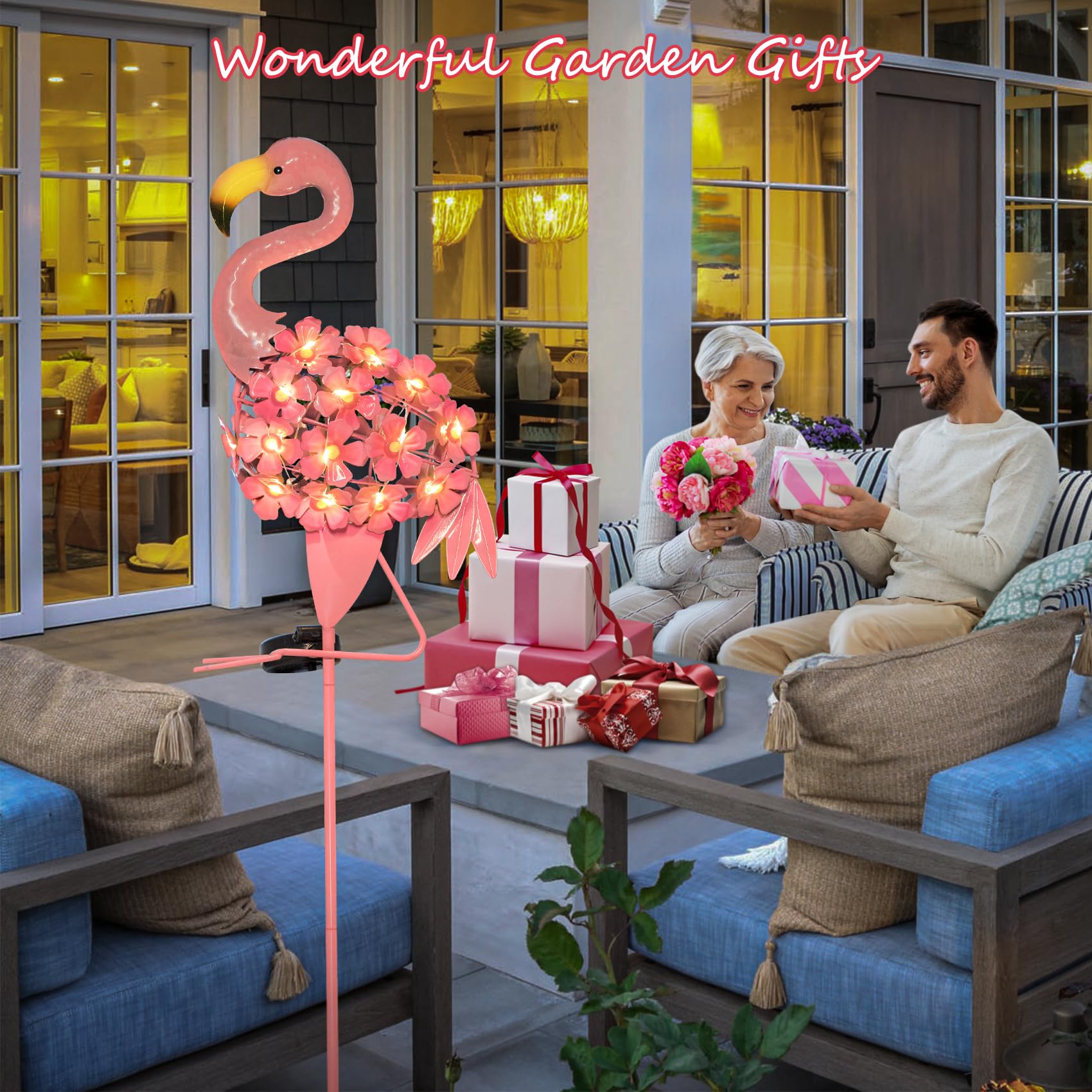 Homeimpro valentines-day gift flamingo decor brings cheerful surprise.