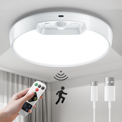 Homelist ceiling light with 8000mAh battery showing extended runtime in real use.