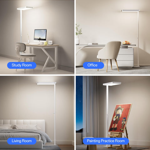 Homelist LH1 glare-free lighting with UGR ≤ 13 for calm rooms.