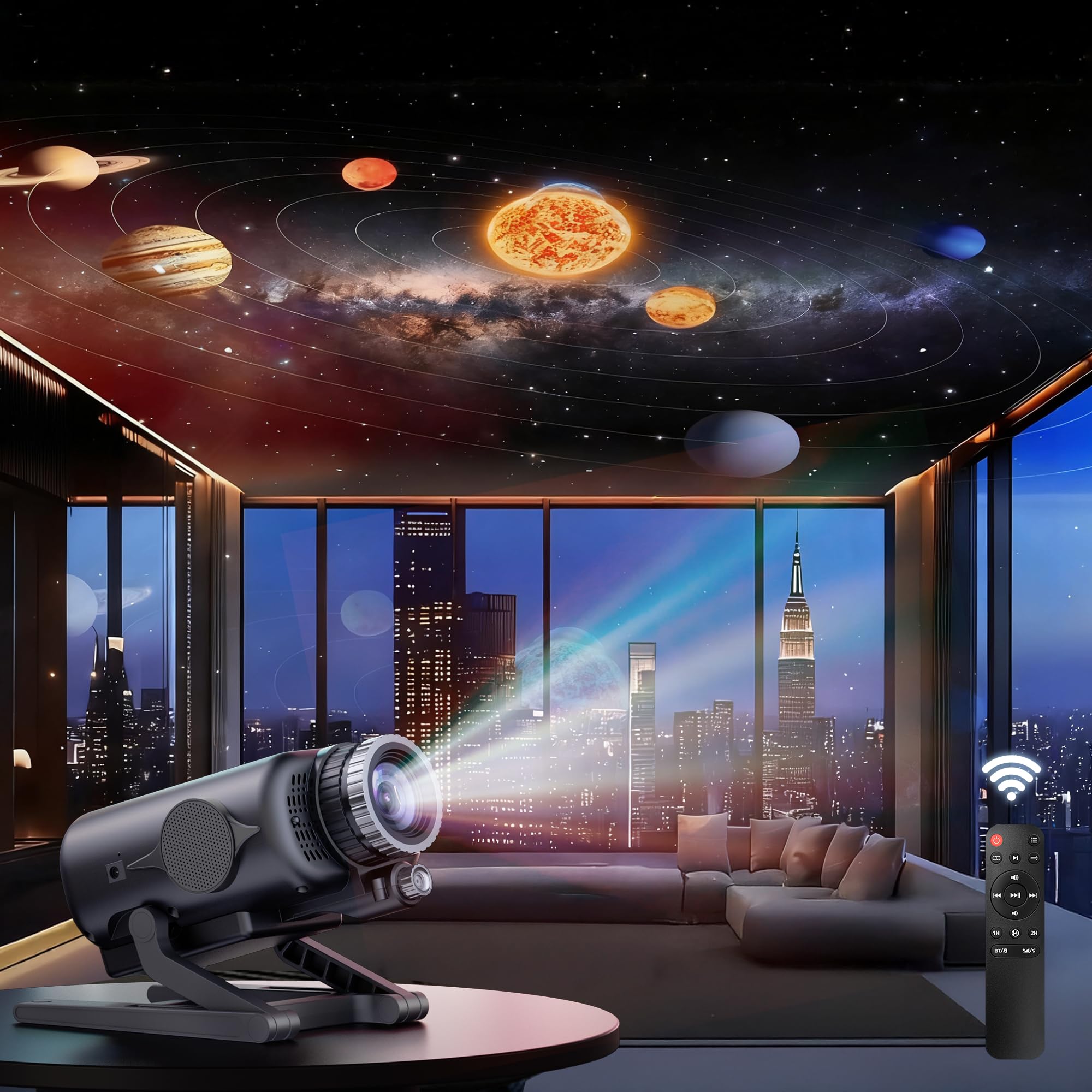 Homelist Sleep Aid Night Light galaxy projector for immersive bedtime visuals