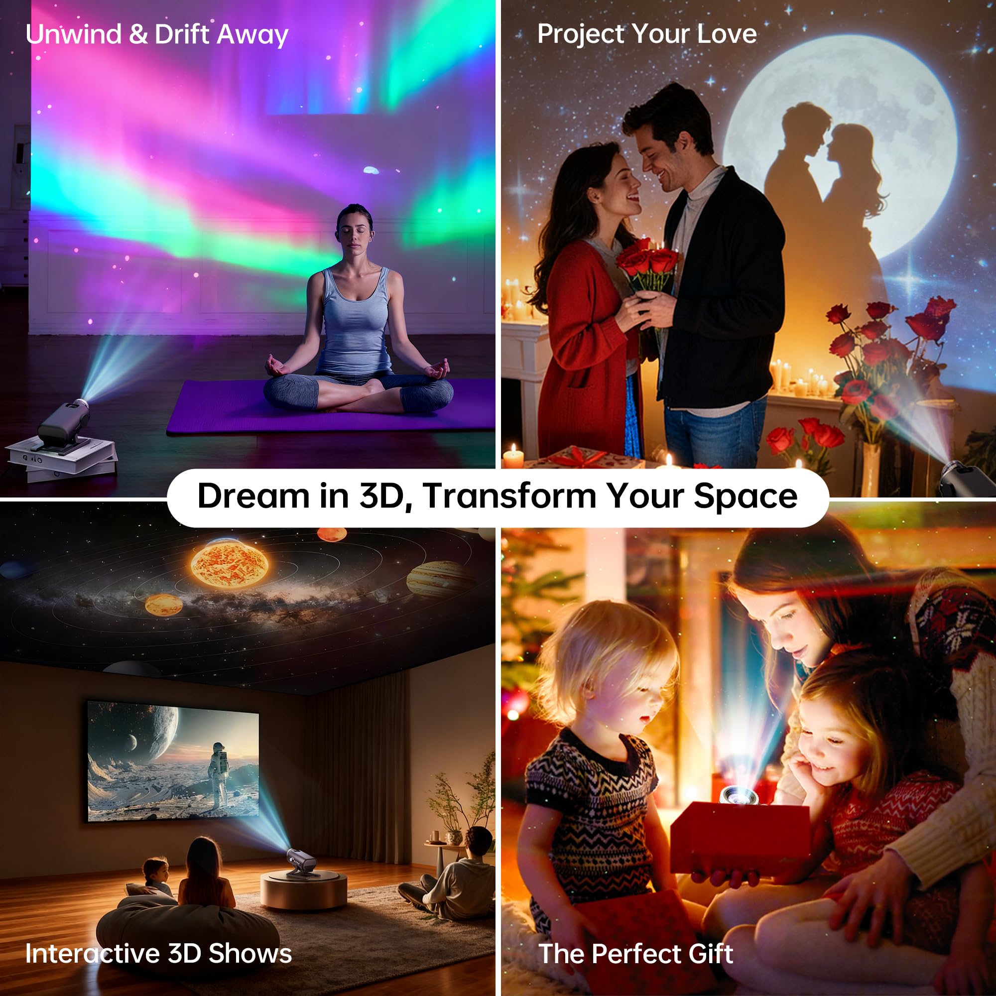 Homelist Sleep Aid Night Light party mode adds festive ambience