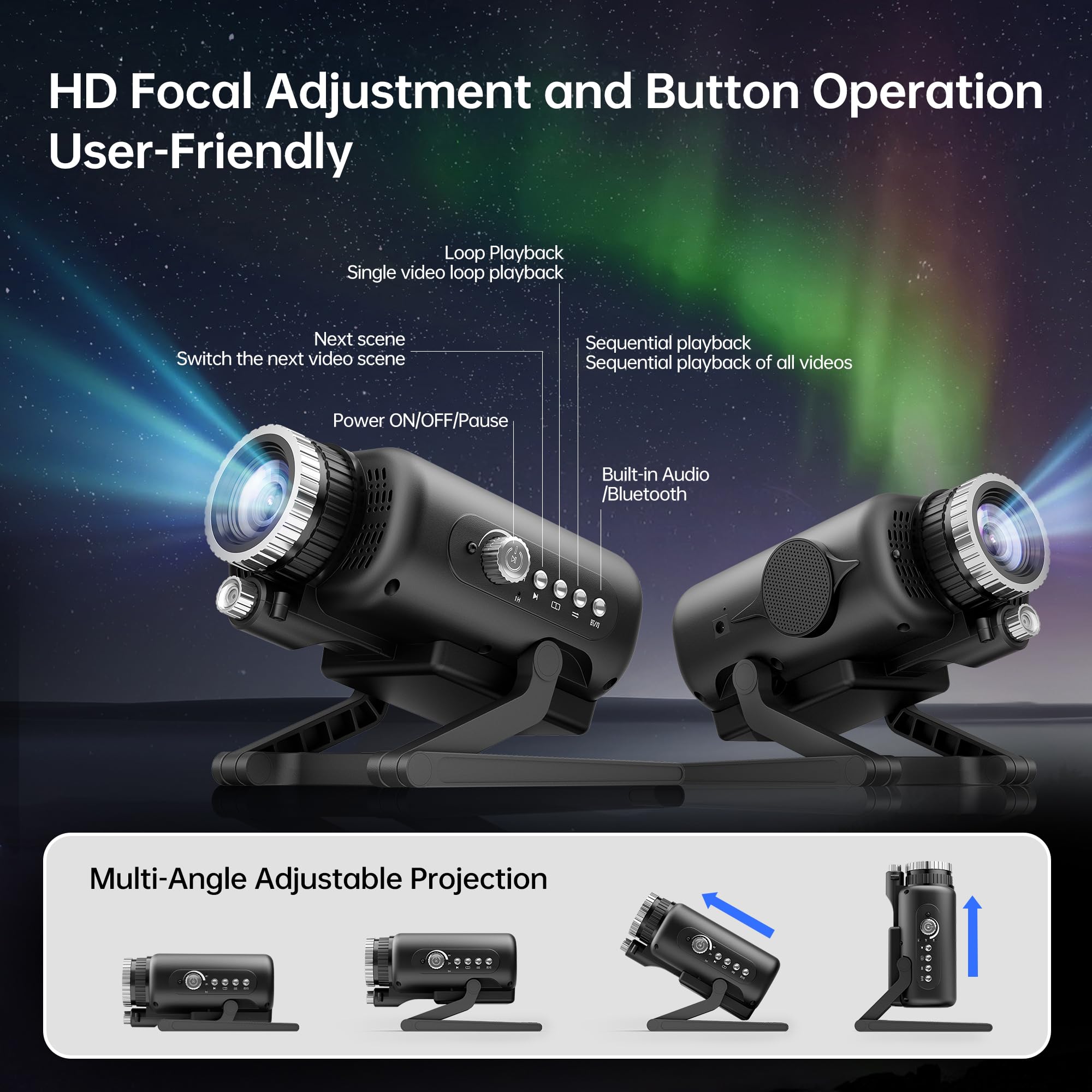 Homelist Sleep Aid Night Light remote control for easy scene switching