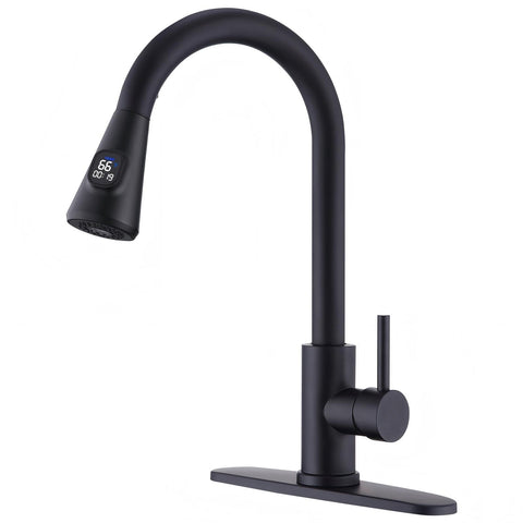 HOMELODY LED temperature display faucet shows real time water temperature