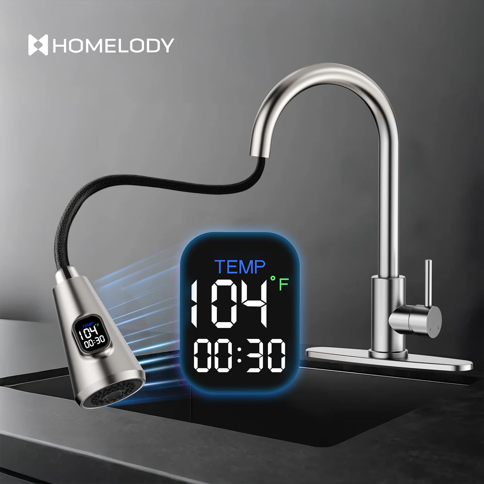 HOMELODY certified safe faucet supports efficient daily use and peace of mind.