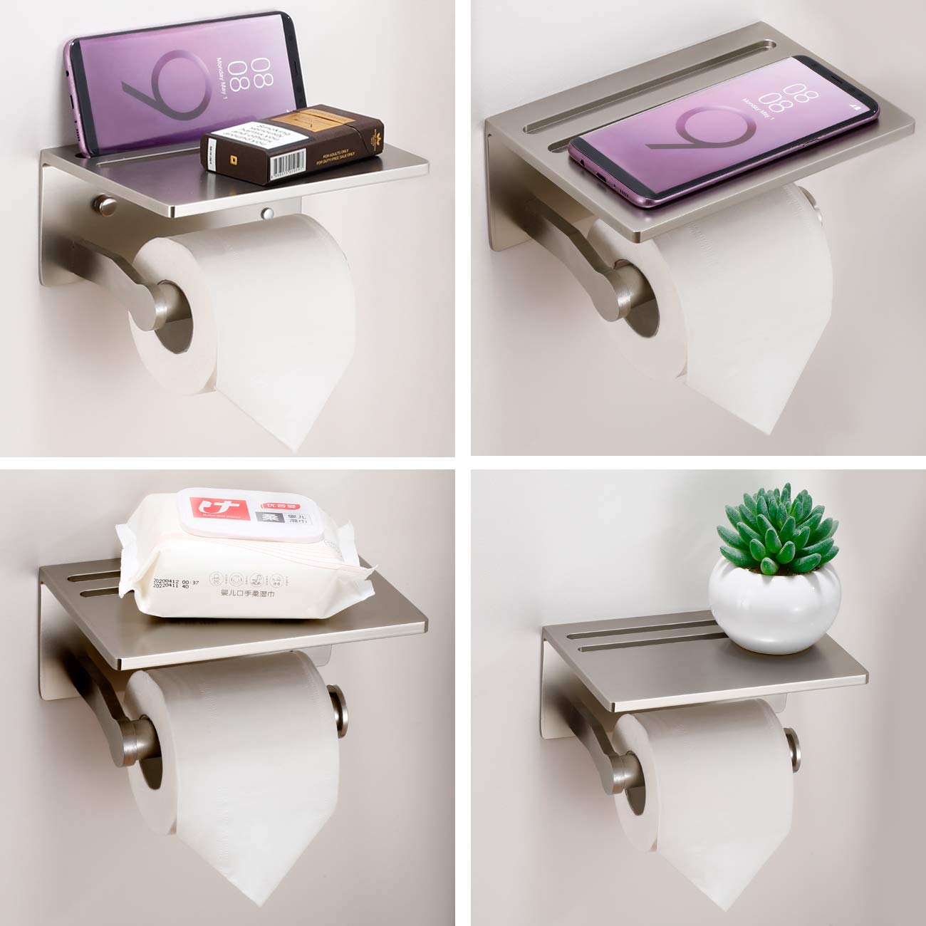 Homely Trove aluminum tissue roll holder offers sturdy mounting for bathrooms
