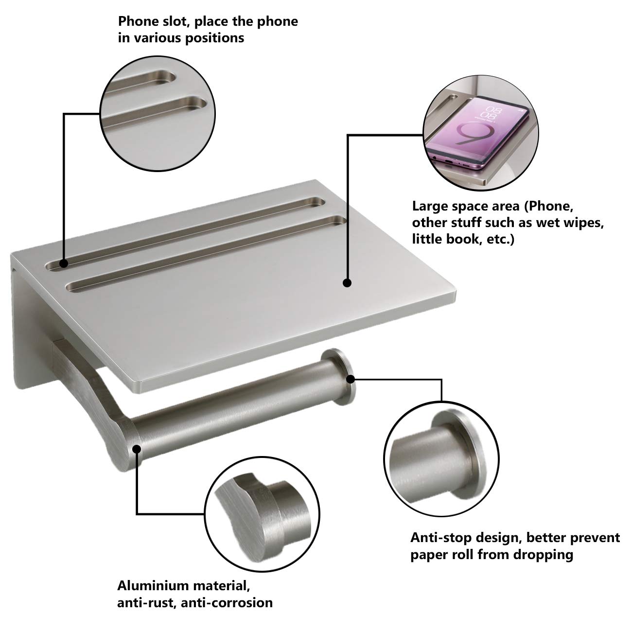 Homely Trove screws installation kit secures a durable wall mount