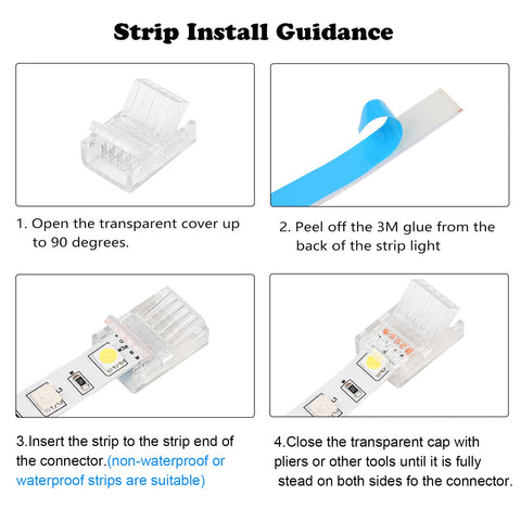 HOMELYLIFE compatible with 5V, 12V, and 24V LED strips for flexible power options.