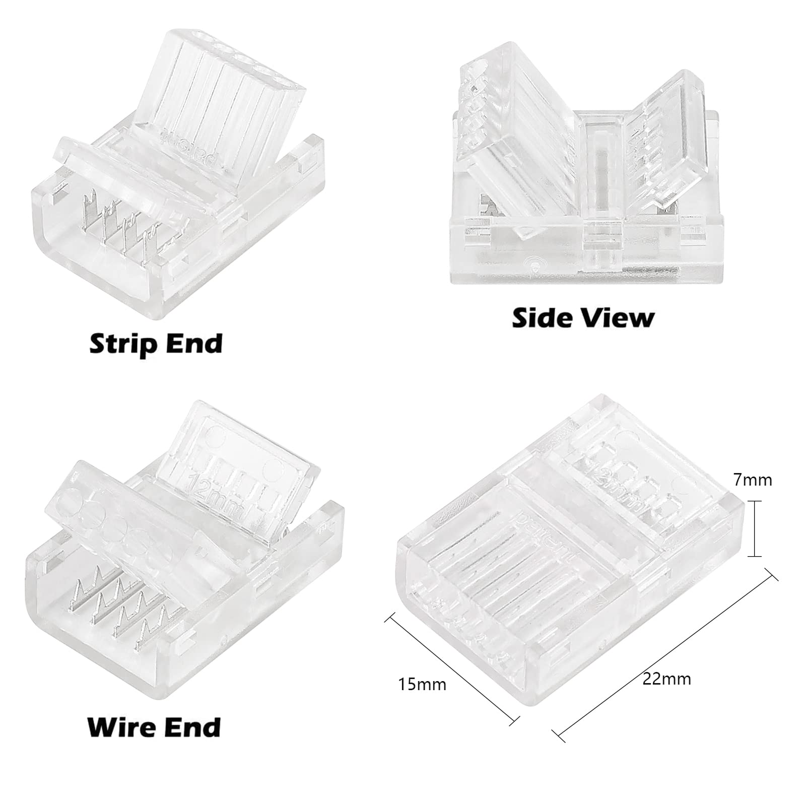 HOMELYLIFE quick-connect design saves time with no peeling or soldering needed.